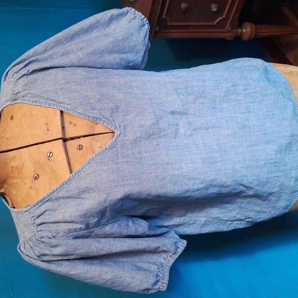 J. Crew Blue Chambray Top